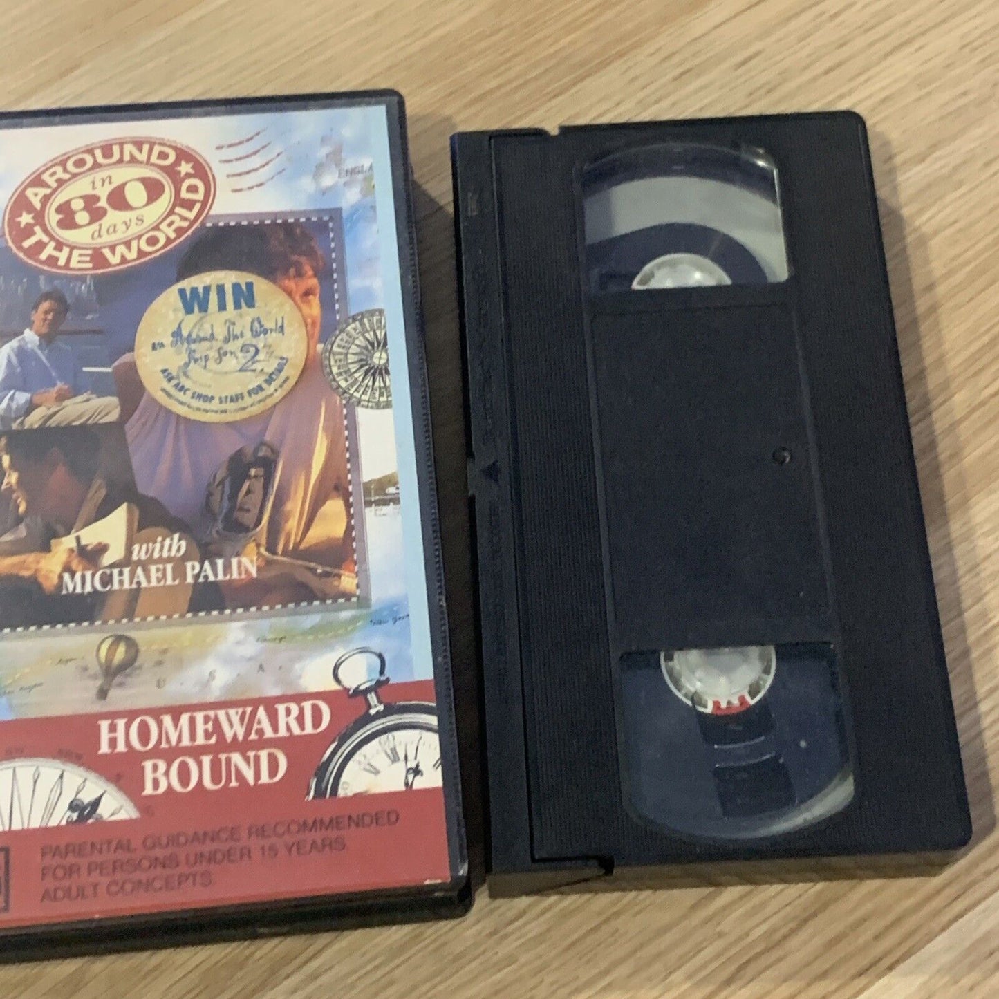 VHS AROUND THE WORLD IN 80 Days Homeward Bound Michael Palin PAL Video 1990 ABC