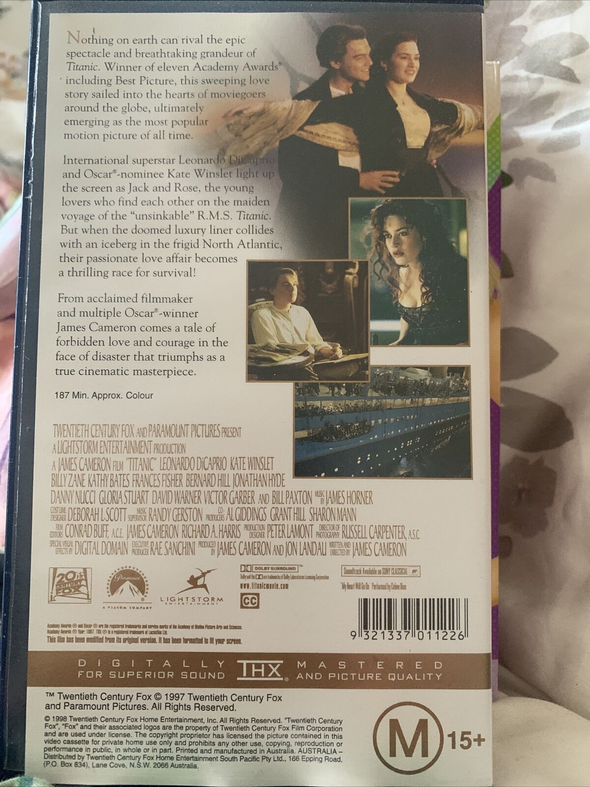 VHS TITANIC 1998 James Cameron Video Tape Cassette Hollywood DiCaprio Winslet