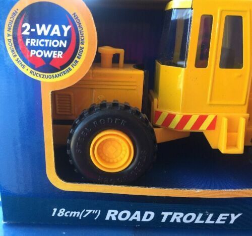 Toy Truck STEEL RODER ROAD TROLLEY Metal Die Cast Kids 18cm 7in NEW in Box