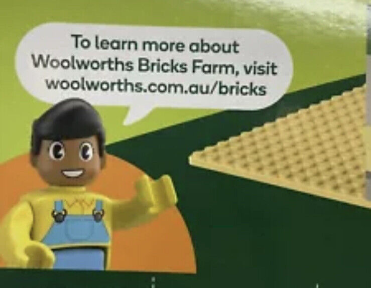Toy WOOLWORTHS New BRICKS FARM Homestead Starter Pack Woolies Kids Compatible