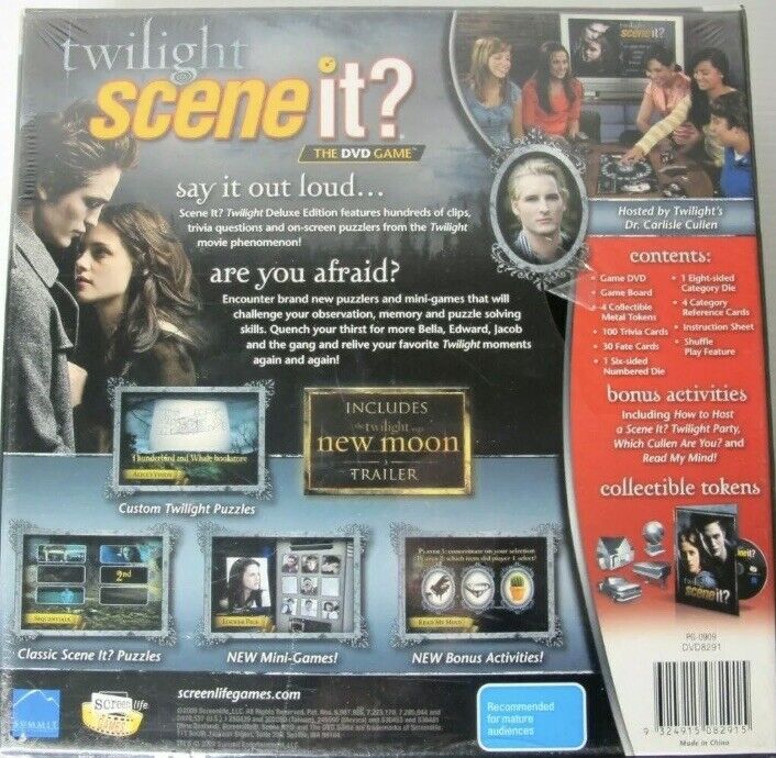TWILIGHT Scene it? The DVD Game DELUXE Edition Complete NEW Unsealed Board Game