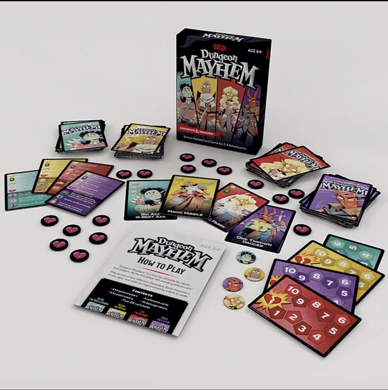 Board Game DUNGEON MAYHEM Dungeons & Dragons Card 2 4 Player 120 Cards 2018 New