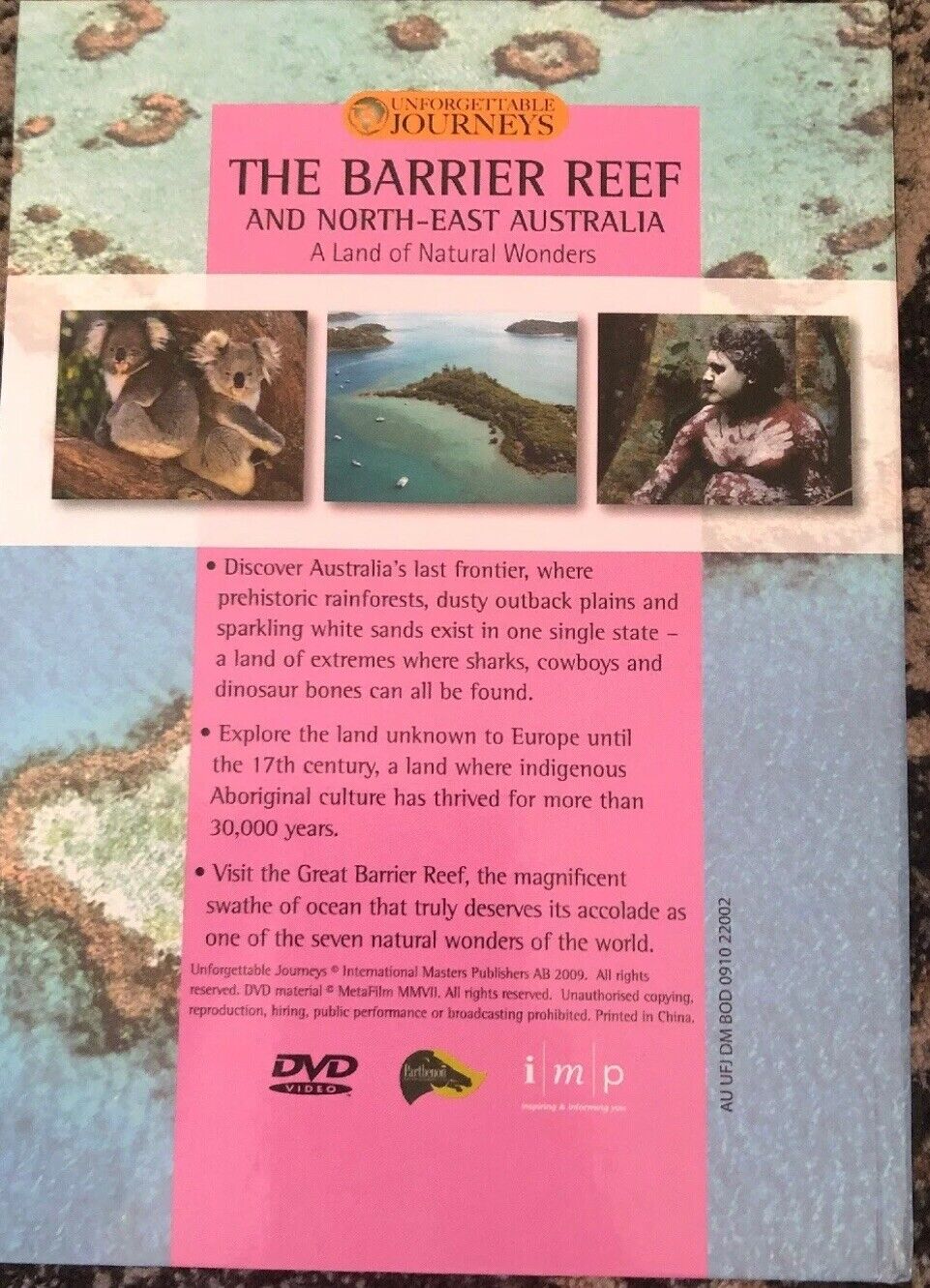 HC The Barrier Reef & North East Australia Land Of Natural Wonders BOOK + DVD