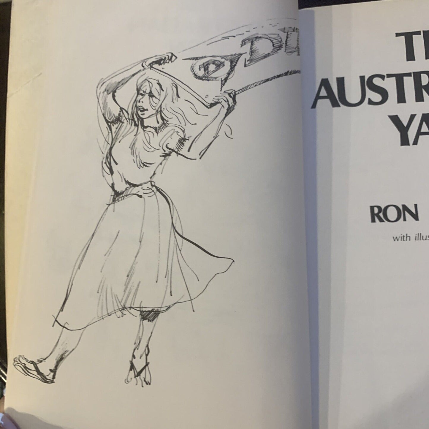 PB THE AUSTRALIAN YARN By Ron Edwards Book Australian Humour Wit 1982 Inscribed