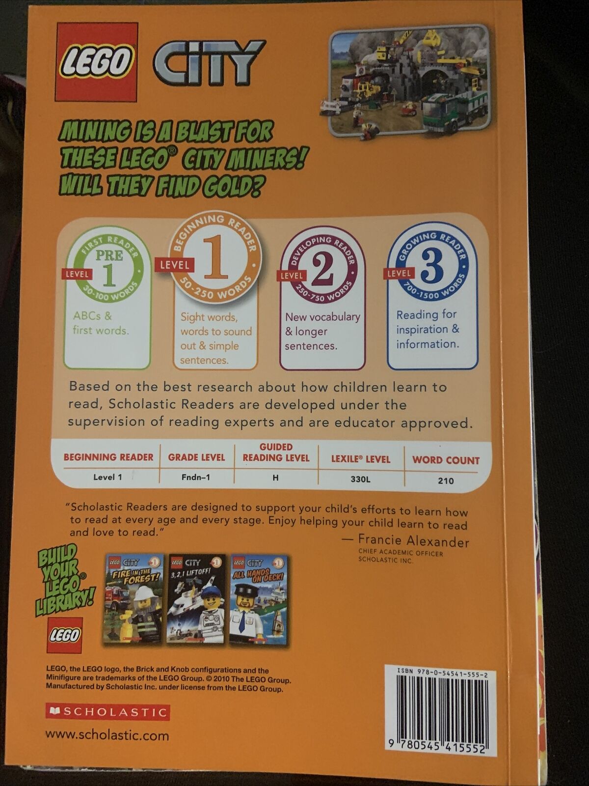 LEGO CITY Look Out Below! by Michael Anthony Steele Paperback Book Scholastic