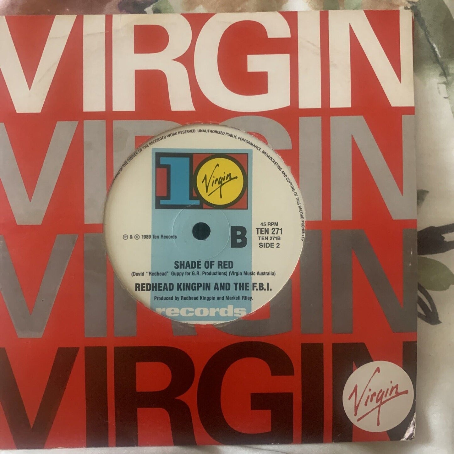 7’’ Vinyl REDHEAD KINGPIN And The F.B.I. A Shade of Red Do The Right Thing