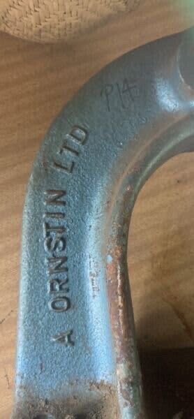 LEVER PRESS A Ornstin Ltd NO2 Vintage Cast Iron Rustic blue steel Heavy