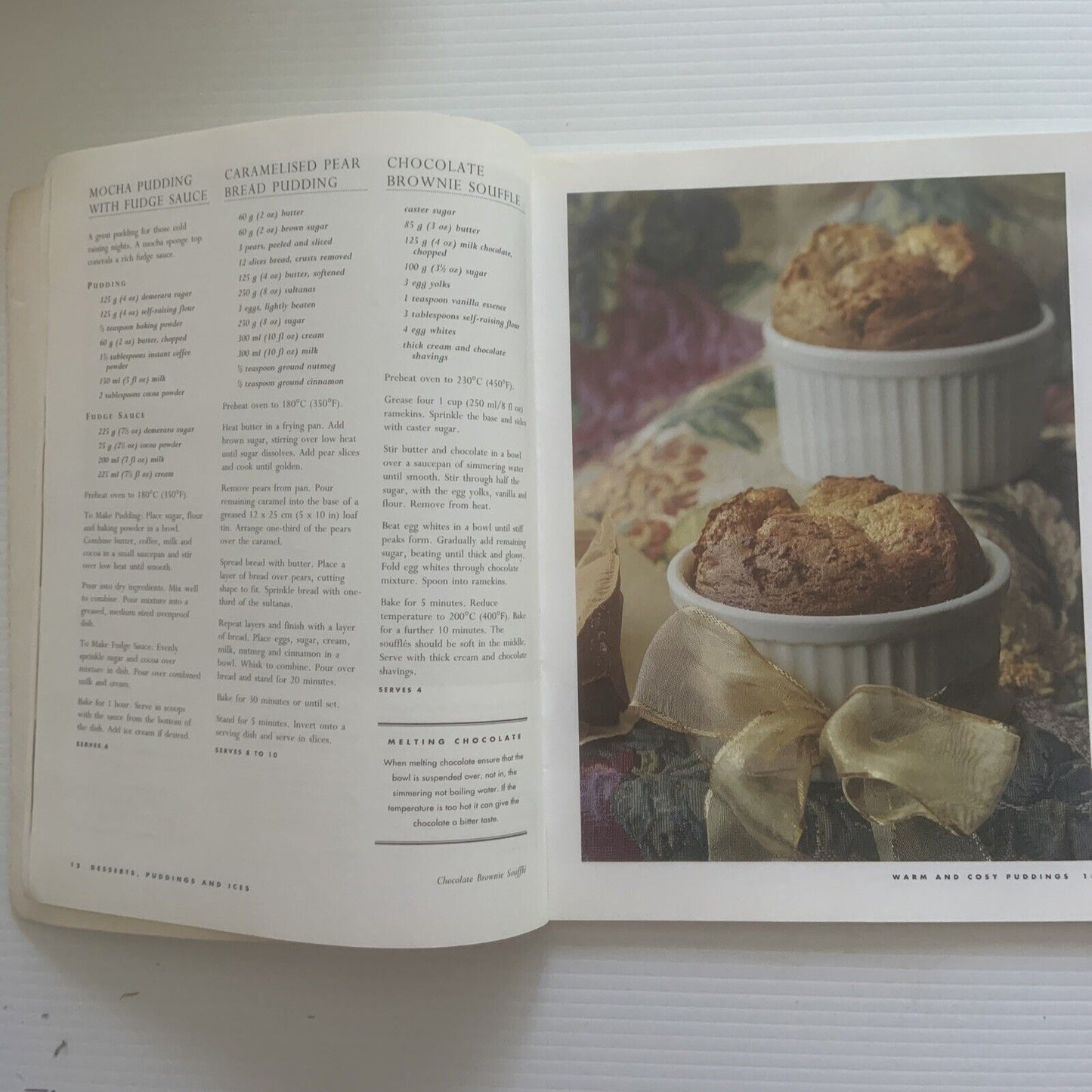 Cookbook DESSERTS PUDDINGS & ICES Country Style Cookery Recipes BayBooks PB 1994