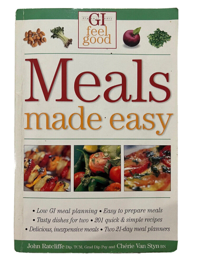 Cookbook MEALS MADE EASY GI Feel Good by John Redcliffe Recipes PB 2005
