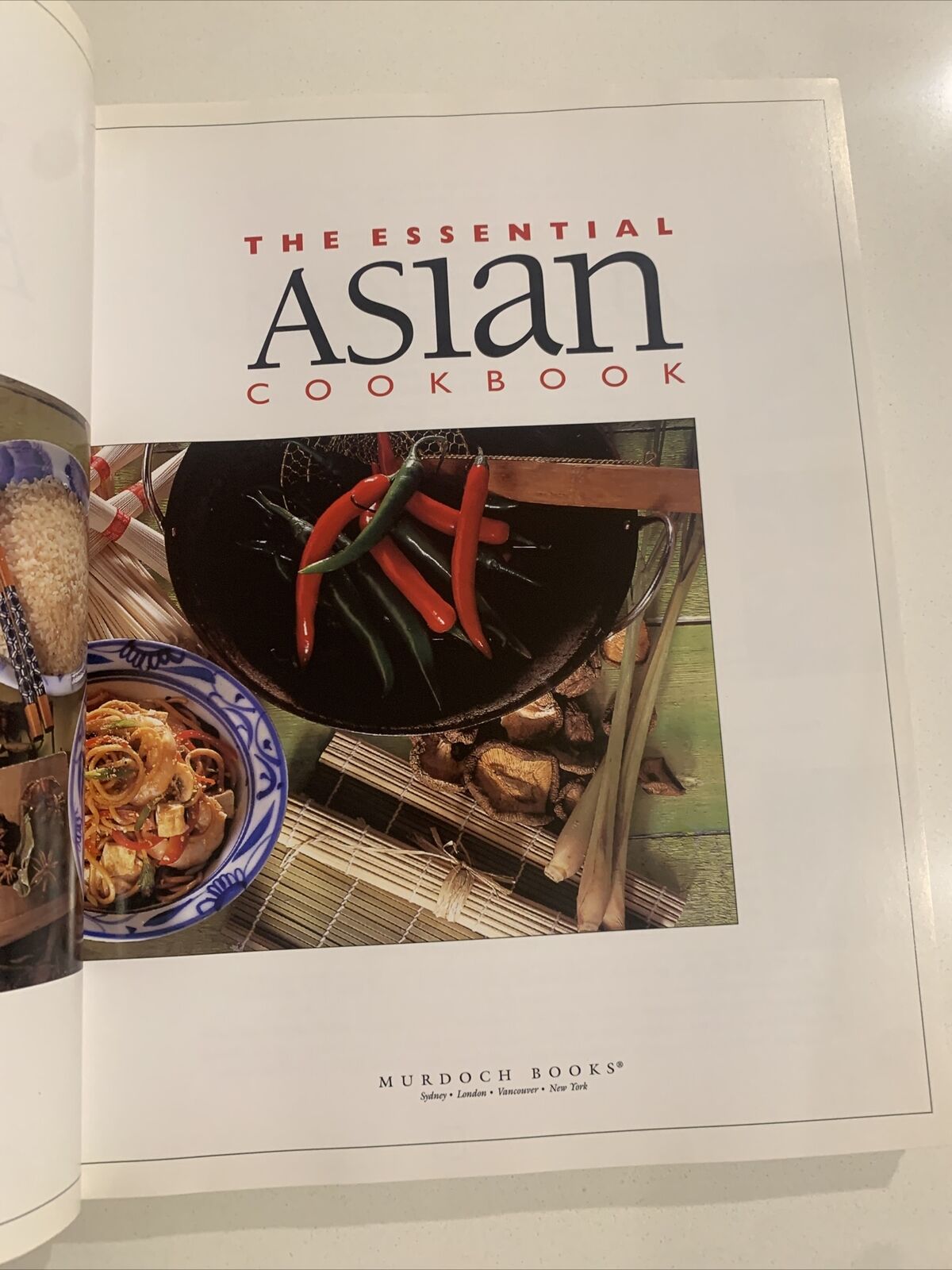 Cookbook THE ESSENTIAL ASIAN 1997 1st Ed Large PB w Plastic Slipcover Recipes