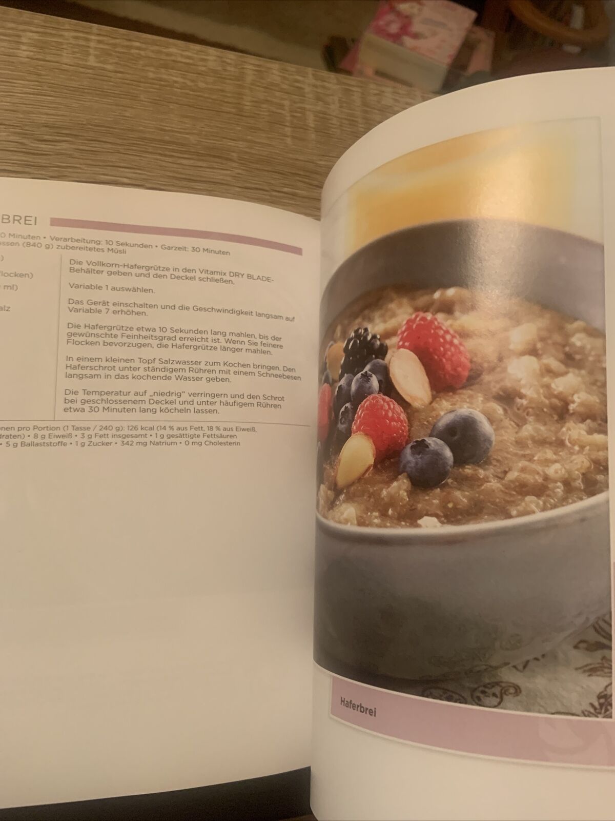 Cookbook VITAMIX Whole Grains in English French German & Spanish 2013 Recipes PB