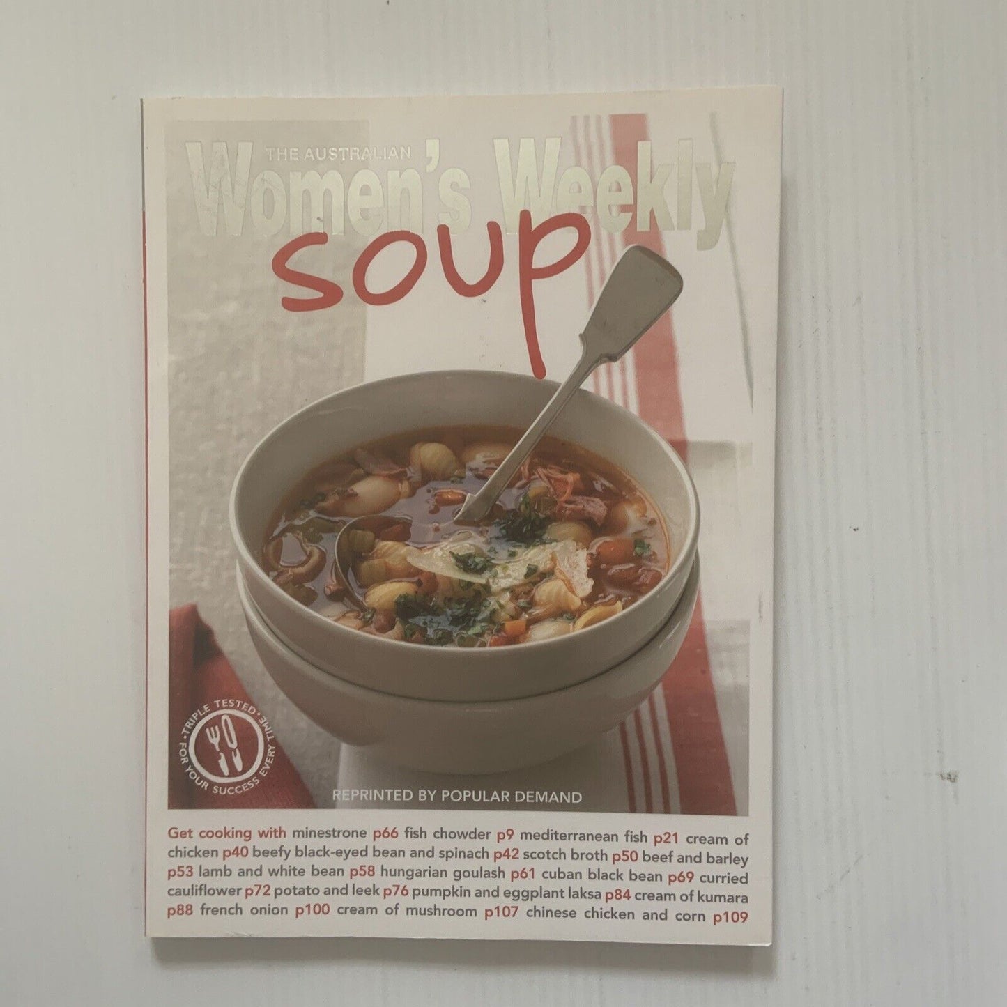 Cookbook SOUP Australian Womens Weekly AWW Cookbook Slow Cooking 2009 Lg PB