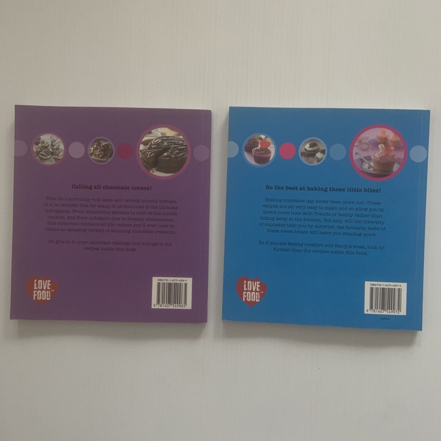 Cookbook 2 Books Set SIMPLE AND DELICIOUS Chocolate Cupcakes PB Recipes 2009 New