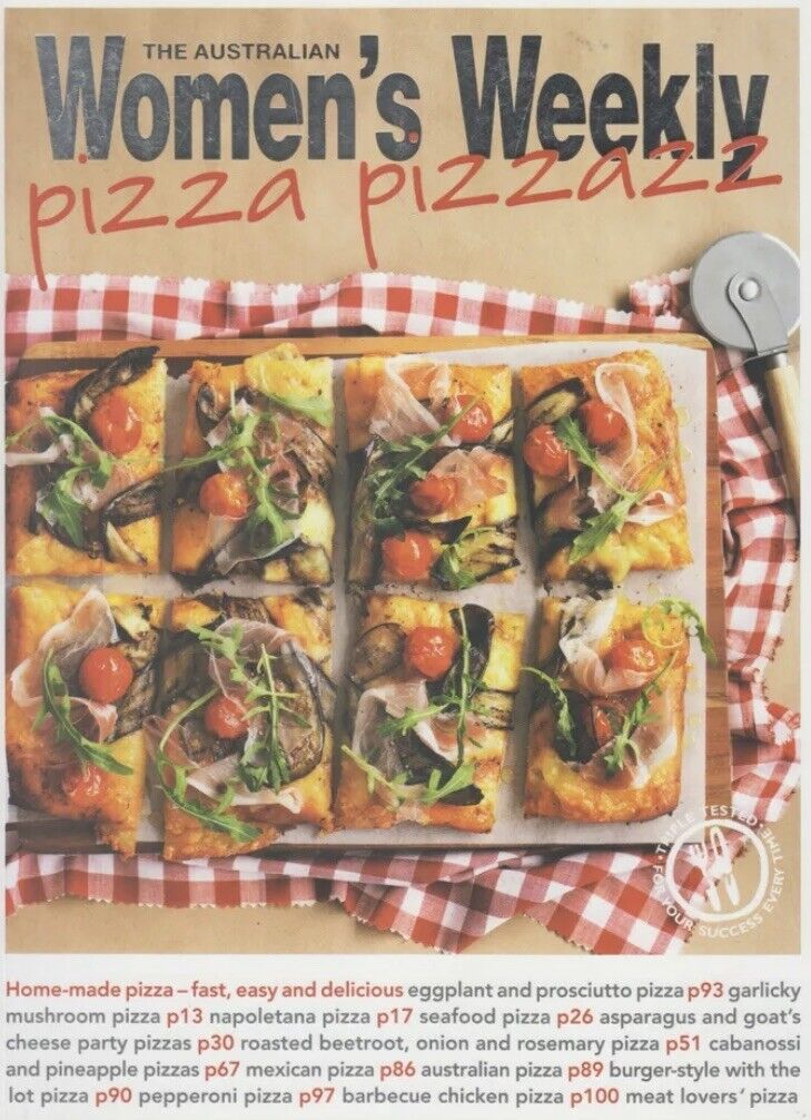 Cookbook PIZZA PIZZAZZ The Australian Womens Weekly Large PB Book Recipes New