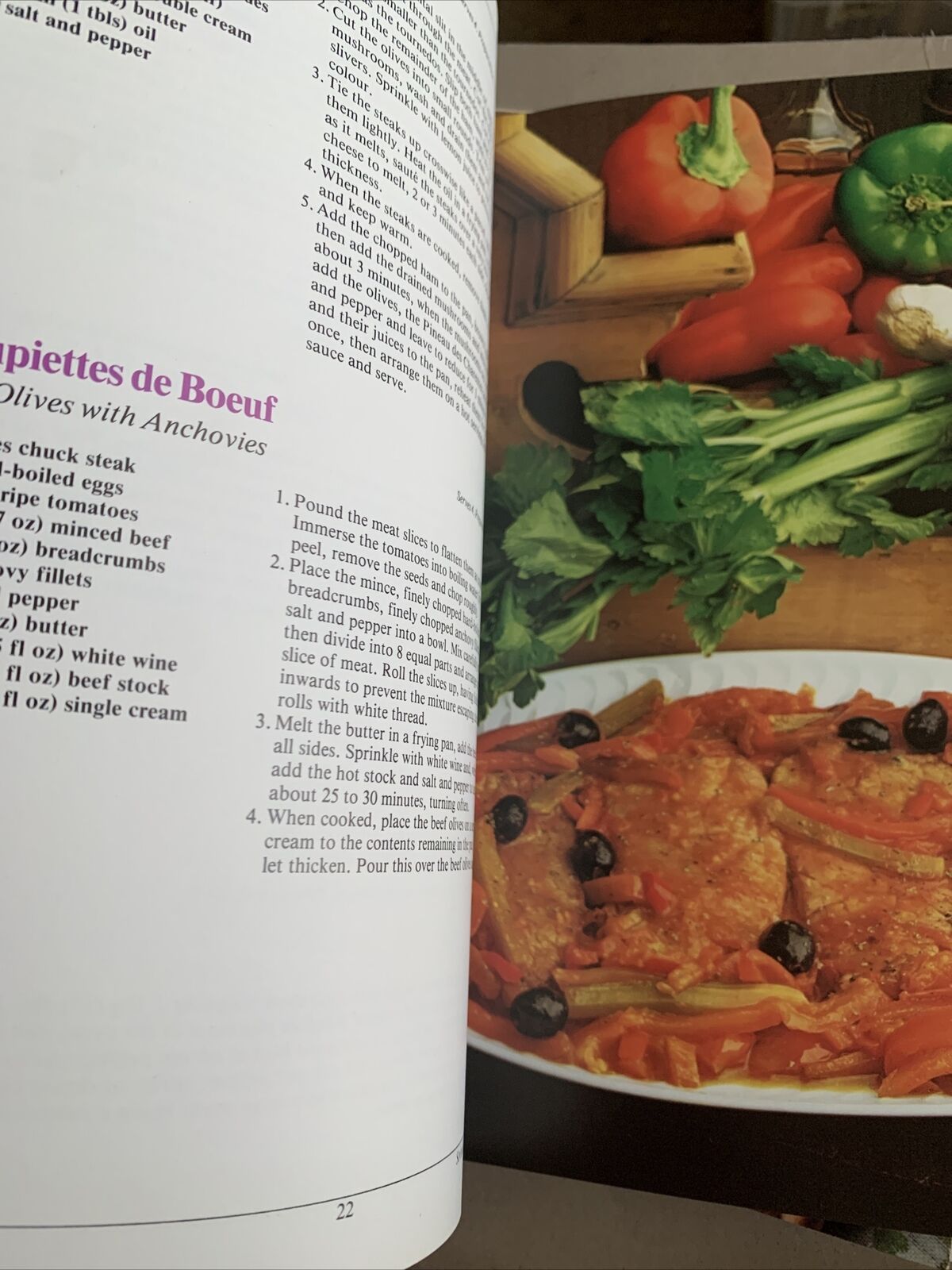 Cookbook CLASSIC FRENCH KITCHEN 3 100 Ways With Beef PB 1981 Recipes