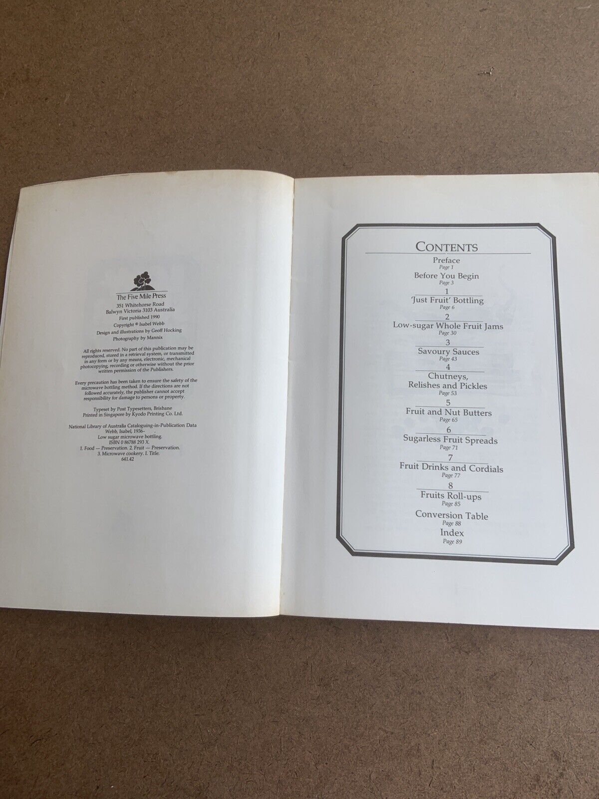 Cookbook LOW SUGAR Microwave Bottling Isabel Webb Recipes PB 1990 Aussie