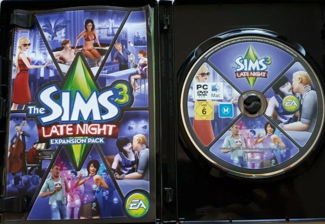 PC DVD Game THE SIMS 3 Late Night Expansion Pack Mac