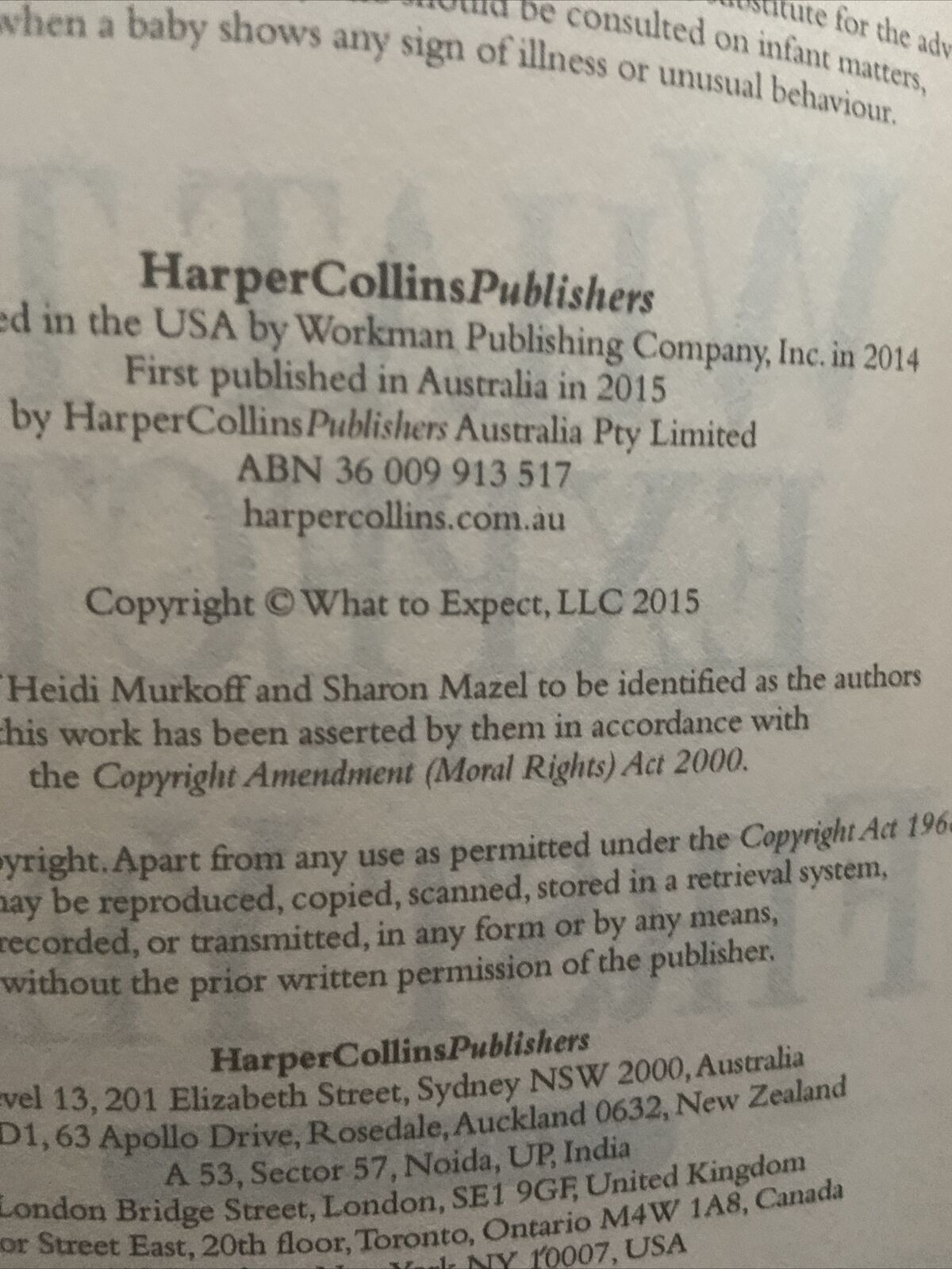 PB Book What to Expect the First Year Heidi Murkoff English LG 2015 3rd Edition