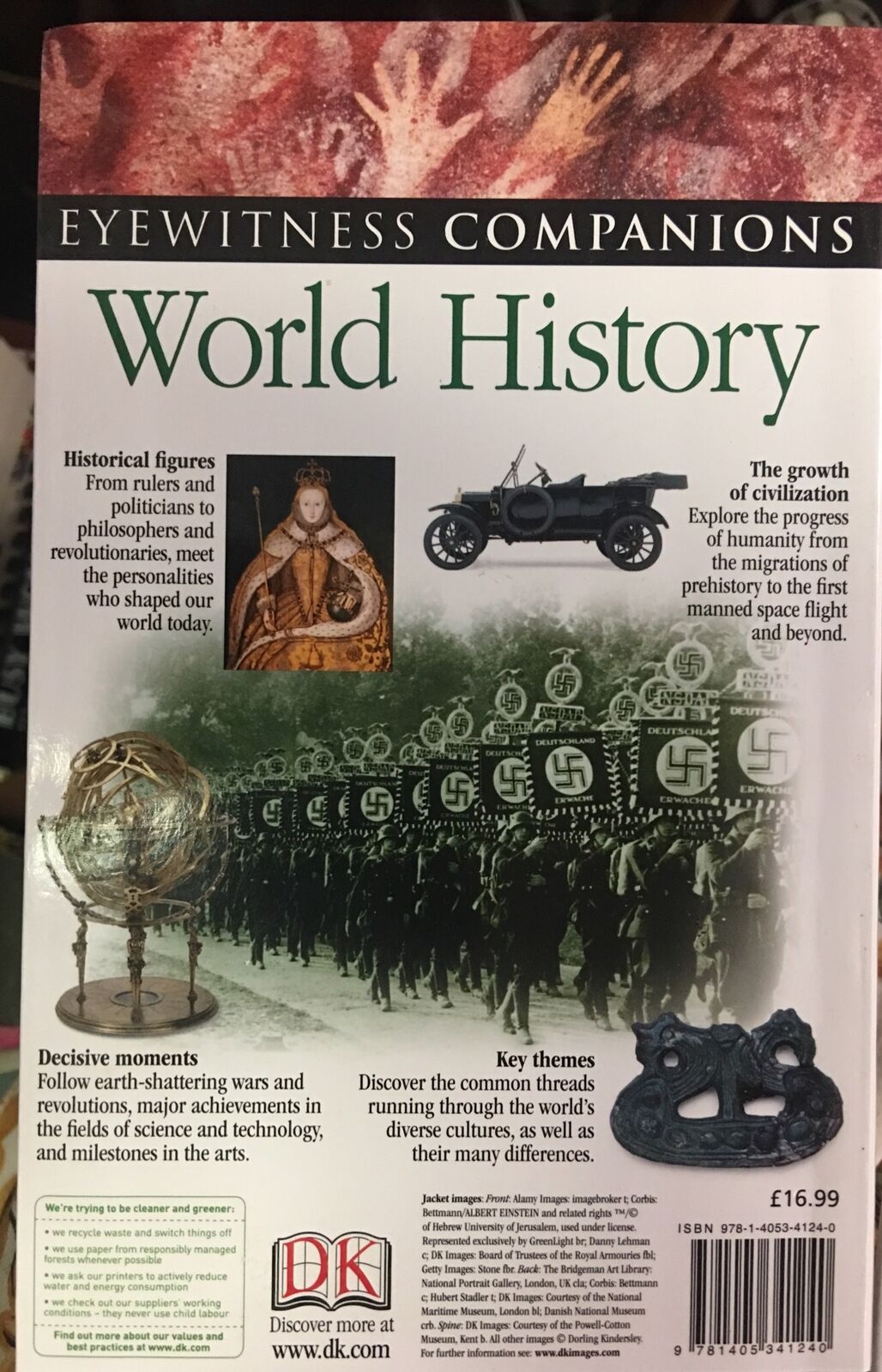 PB Book WORLD HISTORY Eyewitness Companions Philip Parker 2010 New
