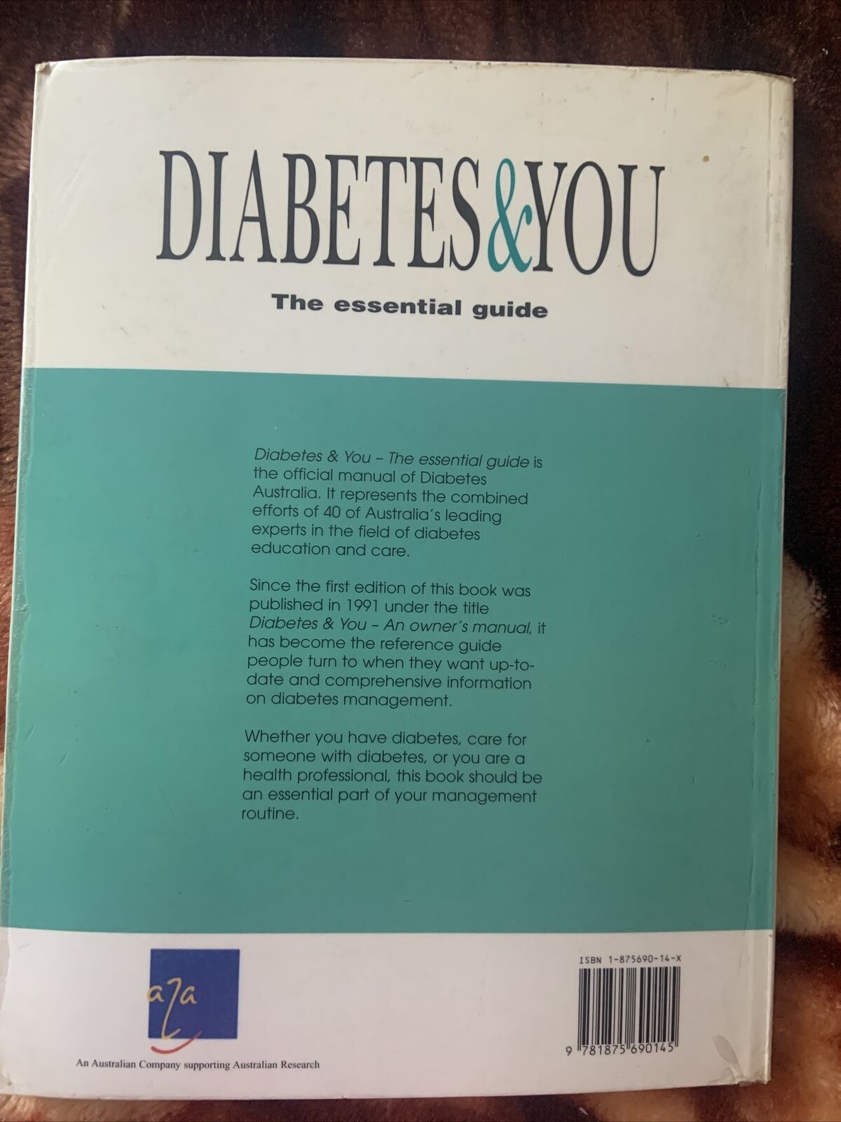 PB Book DIABETES & YOU Essential Guide DIABETES AUSTRALIA LG Official Reference
