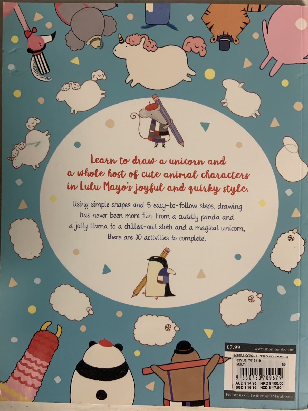 PB HOW TO DRAW A UNICORN & Other Cute Animals 5 Simple Steps Sophie Schrey New