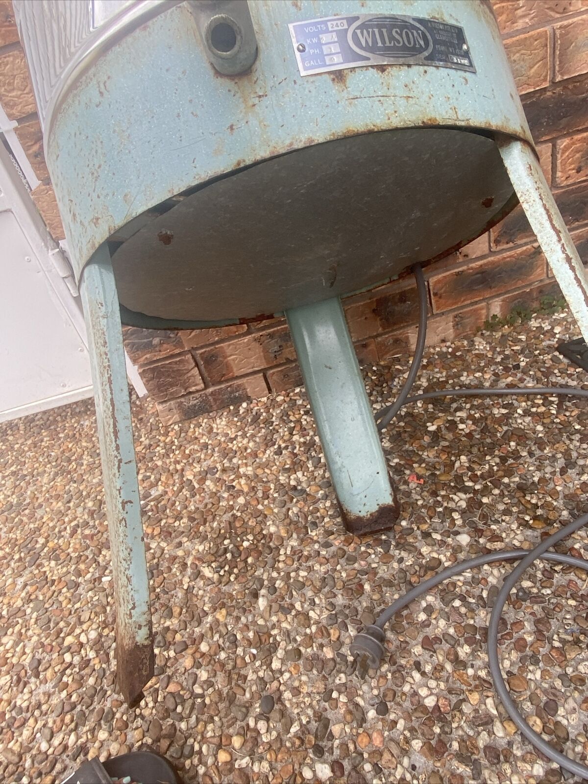 Vtg Copper Boiler Electric WILSON 9 Gallon Washer Freestanding Portable Working