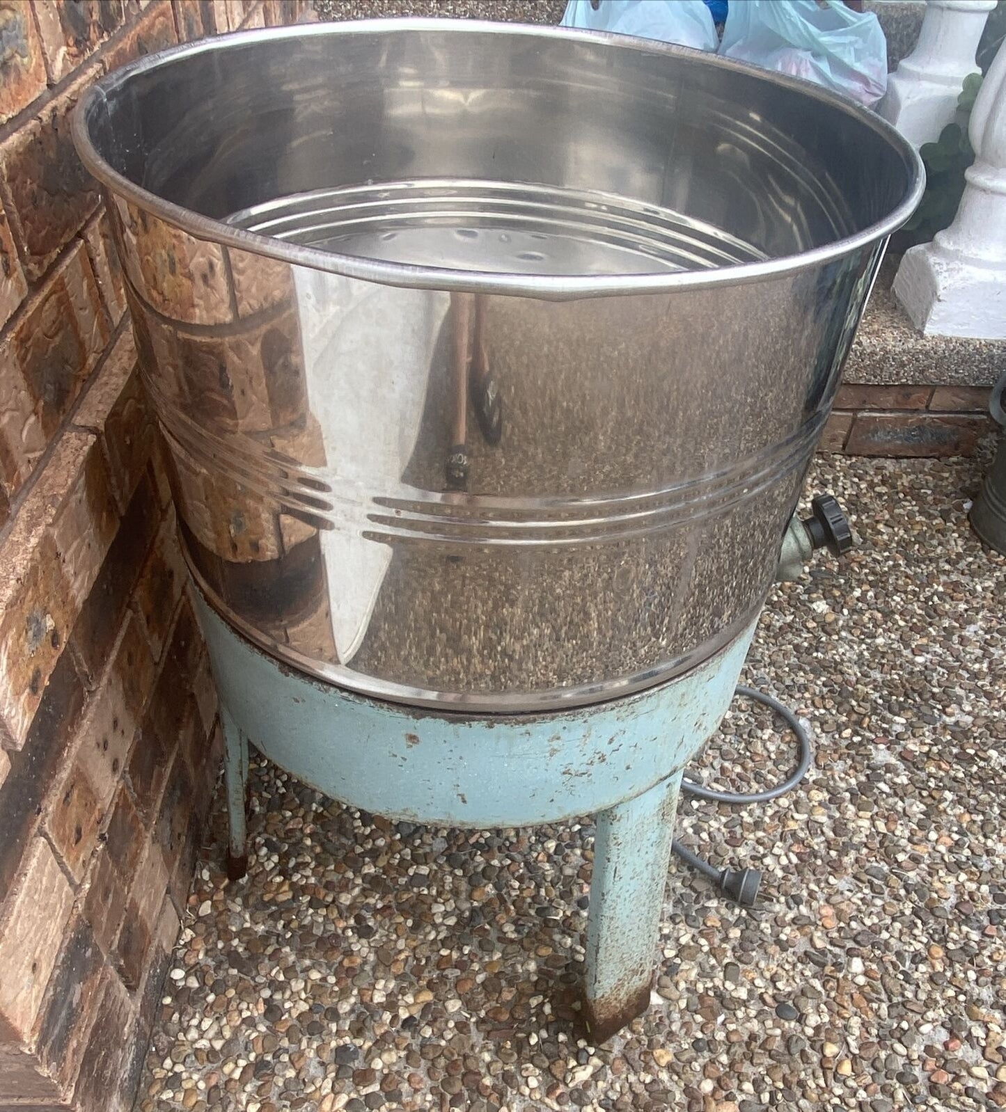 Vtg Copper Boiler Electric WILSON 9 Gallon Washer Freestanding Portable Working
