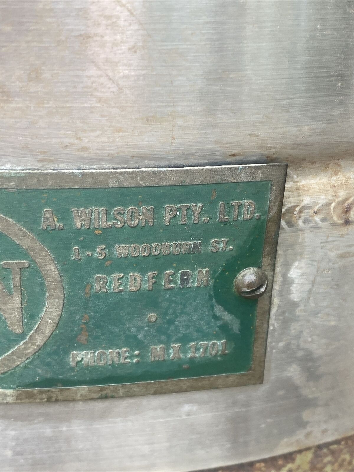 Vtg Electric WILSON 12 Gallon Stainless Steel Washer Boiler Green Stand Works