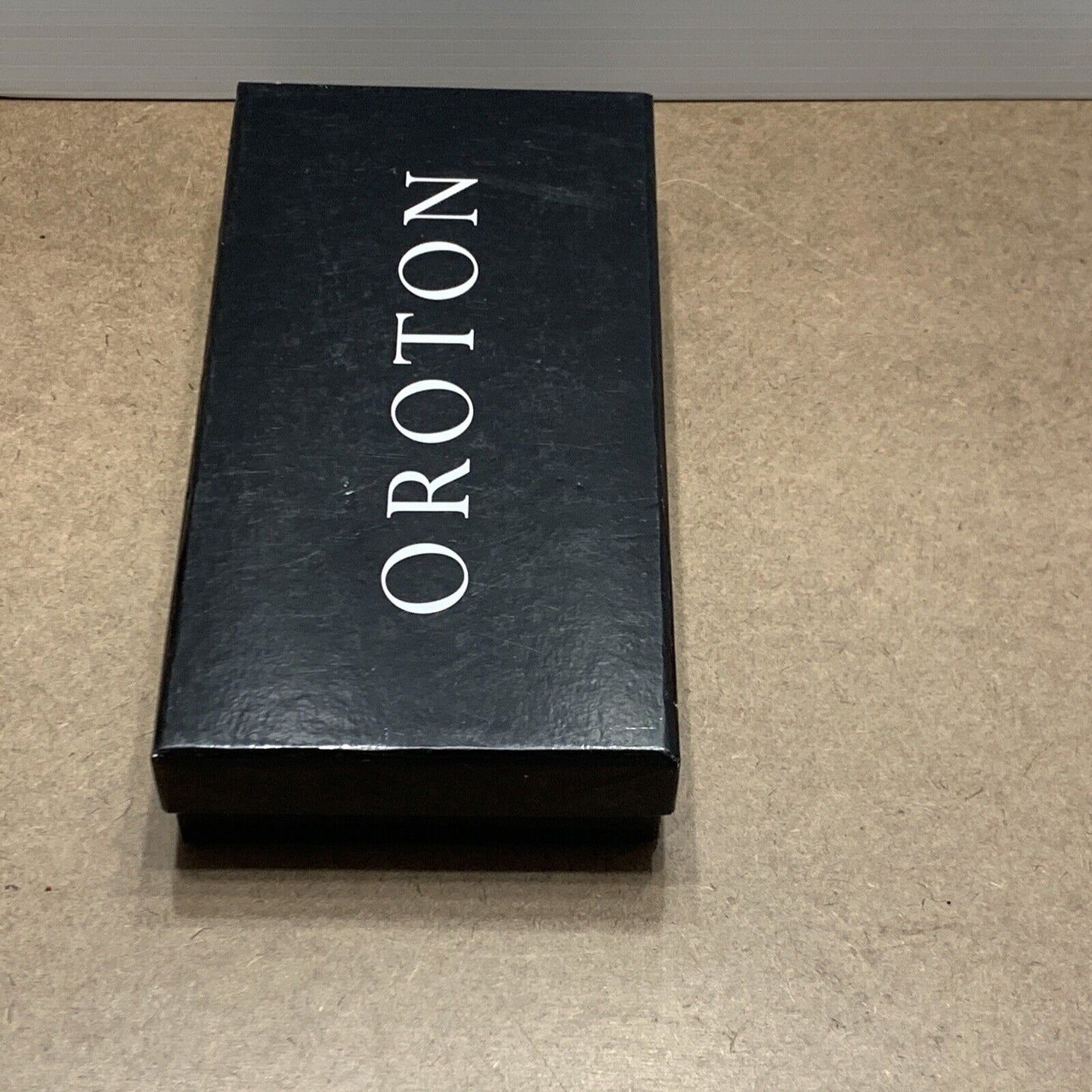 EMPTY BOX OROTON 22 | 11 | 4cm Gift Box Black With Lid Logo Pre-owned