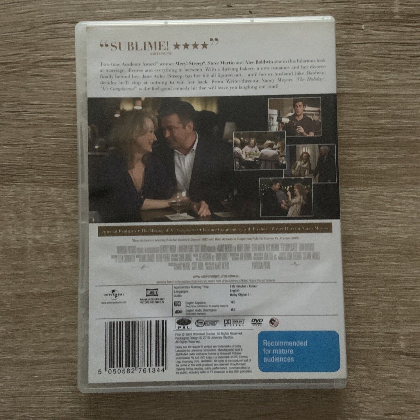 DVD IT'S COMPLICATED Blockbuster ExRental Alec Baldwin Meryl Streep Steve Martin