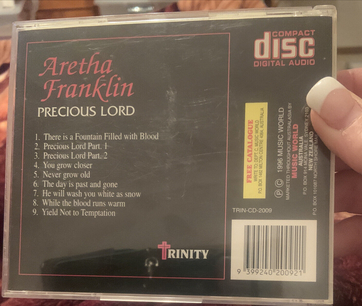 CD Aretha Franklin Precious Lord Trinity Audio CD 1996 Song 2009 Release