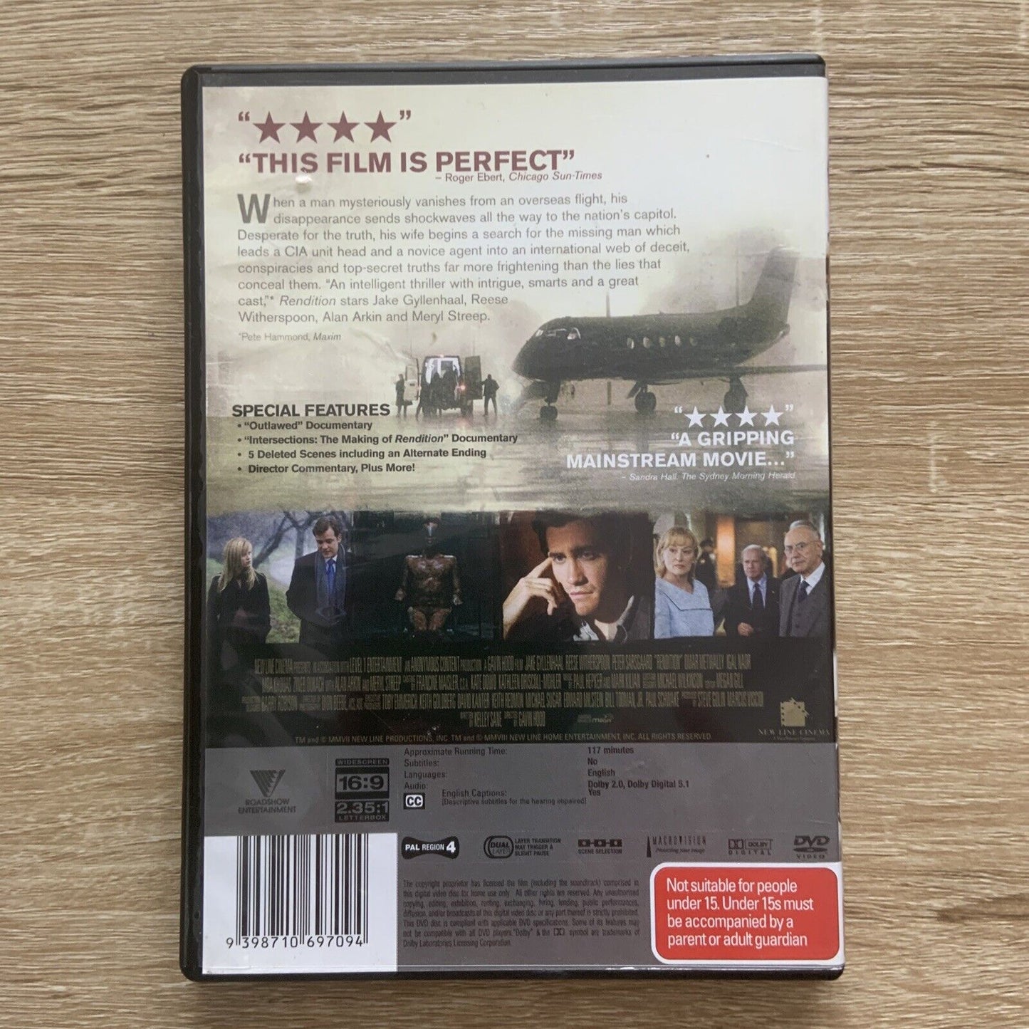 DVD RENDITION Movie starring Jake Gyllenhaal Reese Witherspoon Gripping MA15+