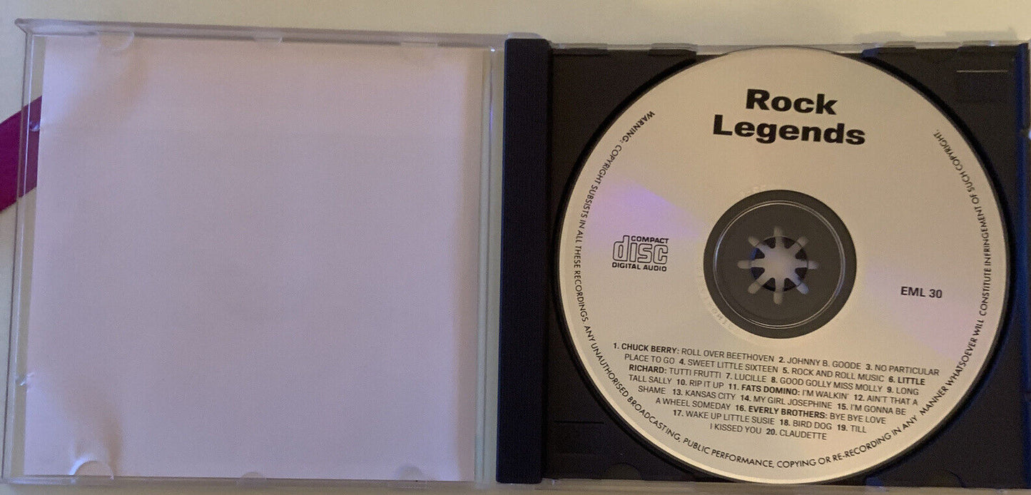 CD Rock Legends Little Richard Chuck Berry Everly Brothers Fats Domino 20 Tracks