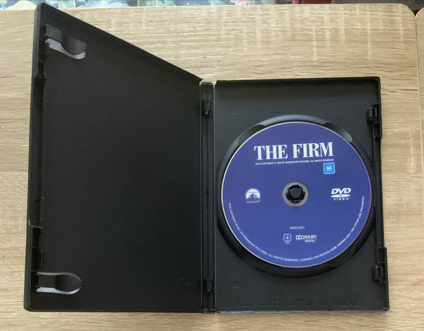 DVD The Firm R4 Tom Cruise Jeanne Tripplehorn Action Law Drama Intrigue