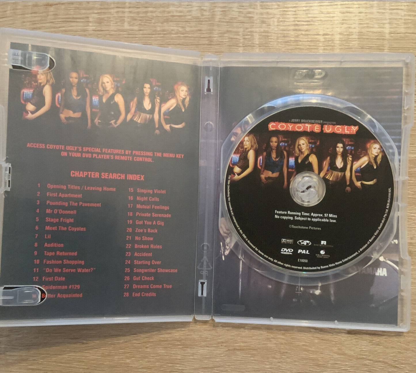 DVD COYOTE UGLY R4 Piper Perabo Adam Garcia Popular Musical Movie Bar