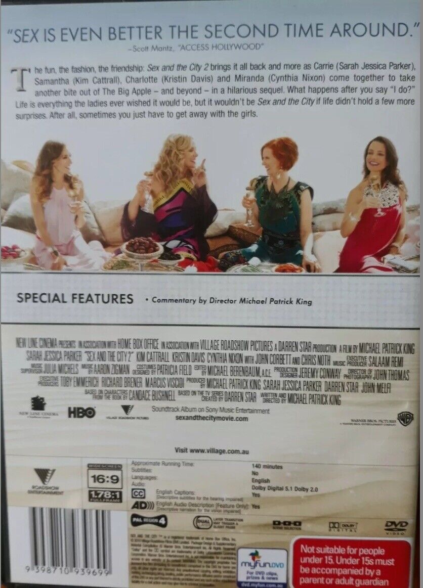 DVD Sex And The City 2 Movie DVD TV Series Cult New York Living Manhatten