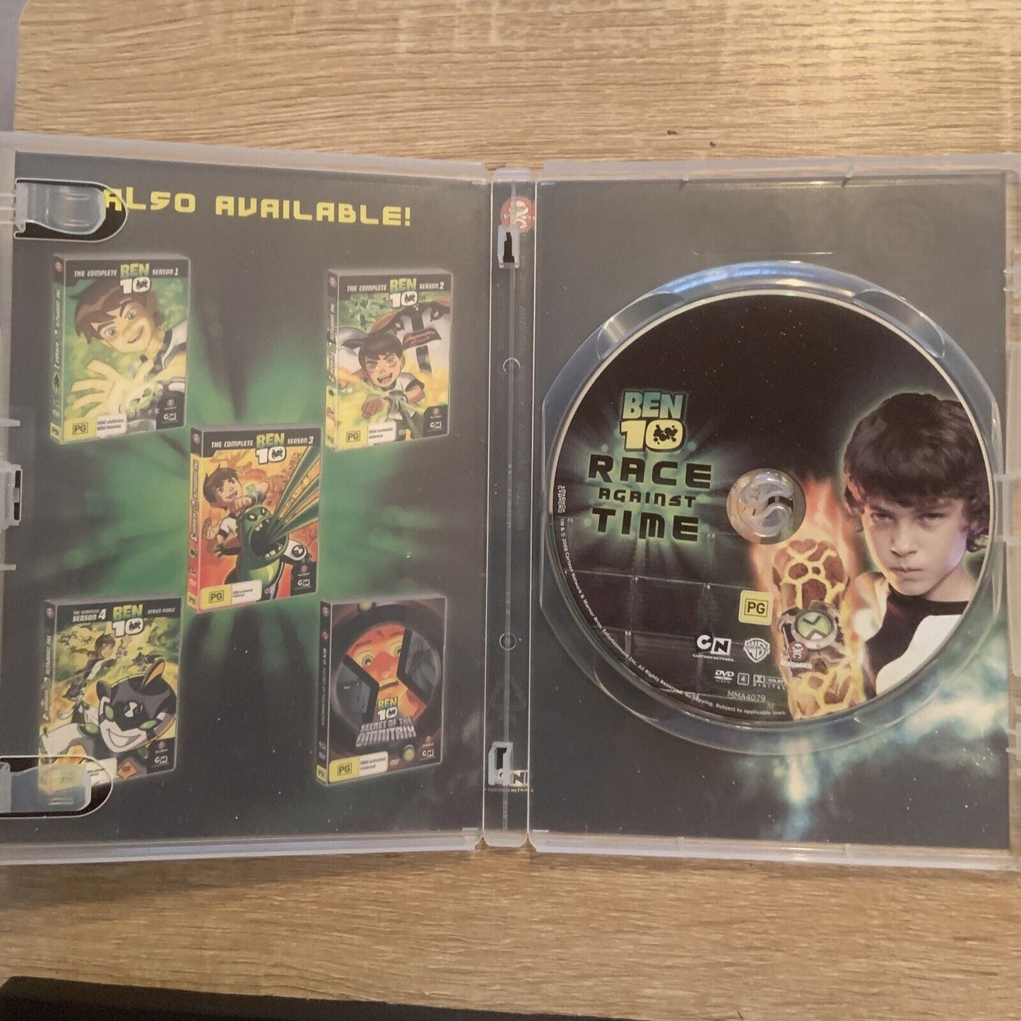 DVD BEN 10 Race Against Time Animated R4 Cartoon Network Original Movie