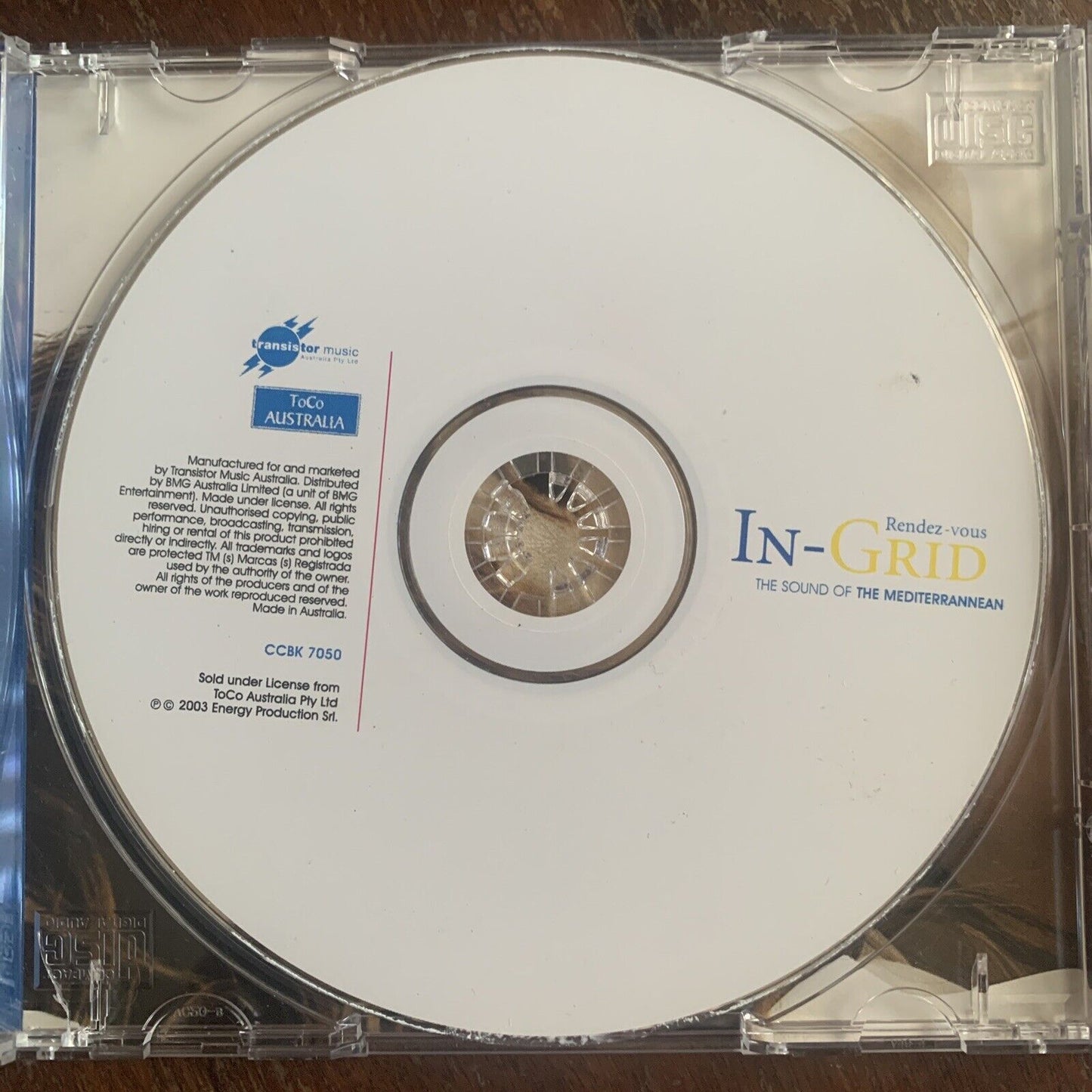 CD In-Grid Rendez-vous The Sound Of The Mediterranean 2003 Music Audio In Grid