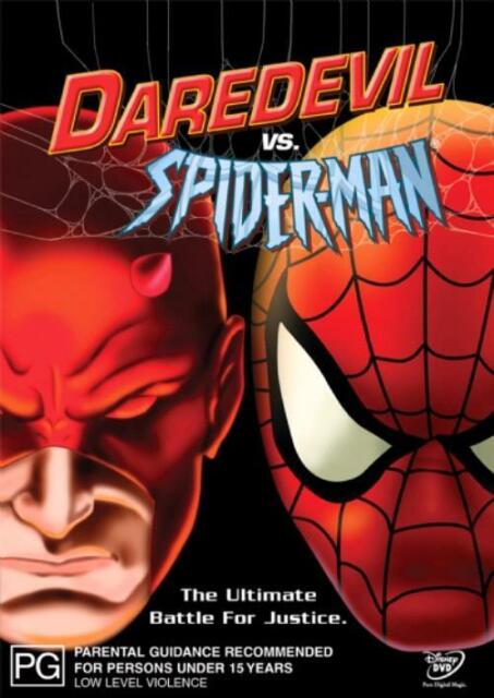 DVD Daredevil Vs Spider-Man Animated Cult Adventure Movie Spiderman