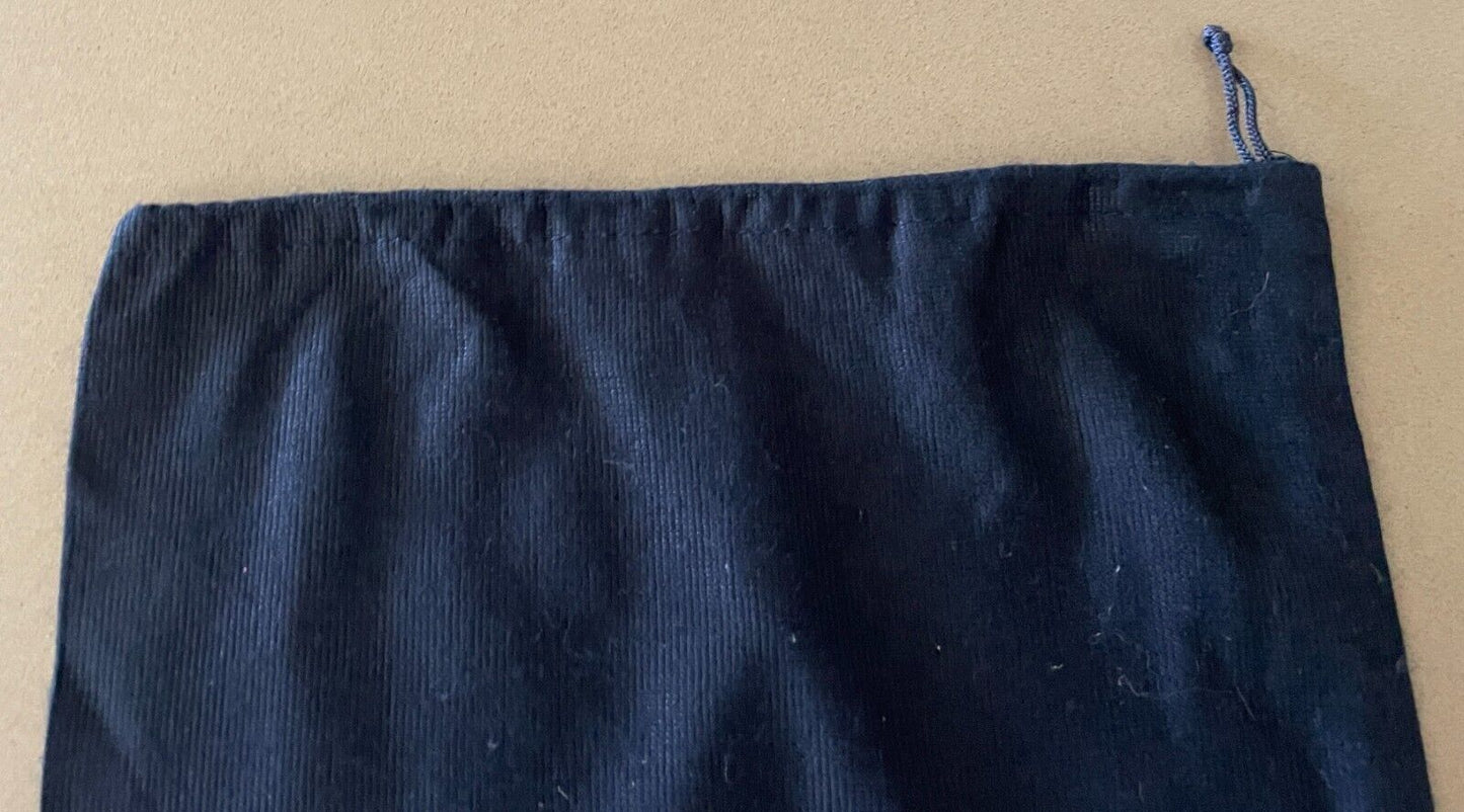 DustBag SEBOY'S SHOES Navy Blue Fabric Dustcover Shoe Bag Drawstring Seboys NEW