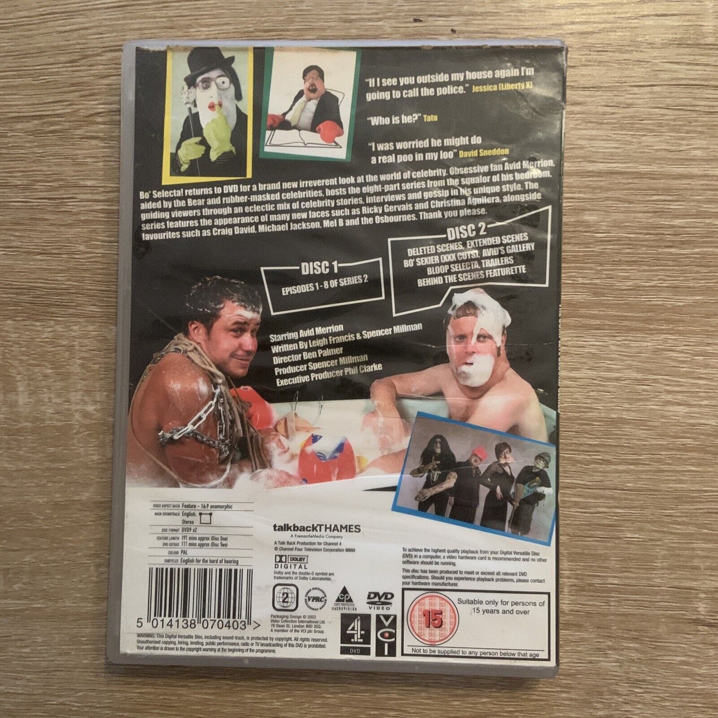 DVD Bo Selecta Season 2 British Cult Comedy Series Leigh Francis Keith Lemon R4