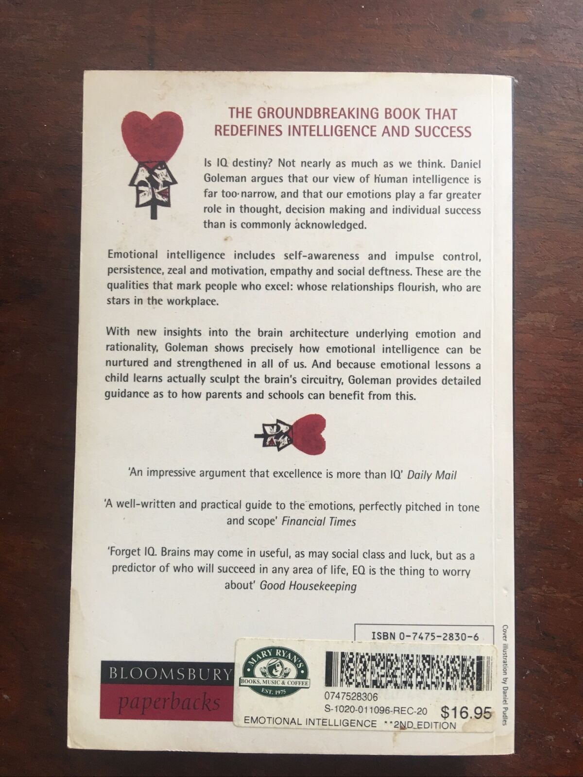 PB Book Emotional Intelligence Why it Can Matter More Than IQ Daniel Goleman 352