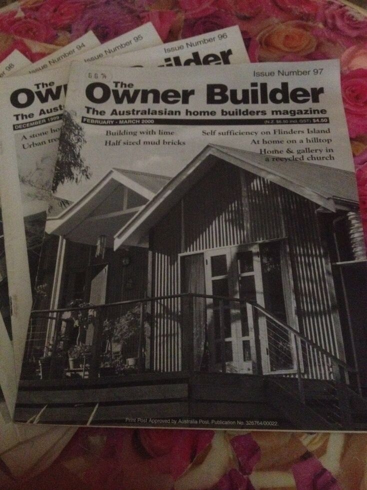 Magazine RETRO THE OWNER BUILDER 1999 2000 Construction DIY Renovation 6 Copies