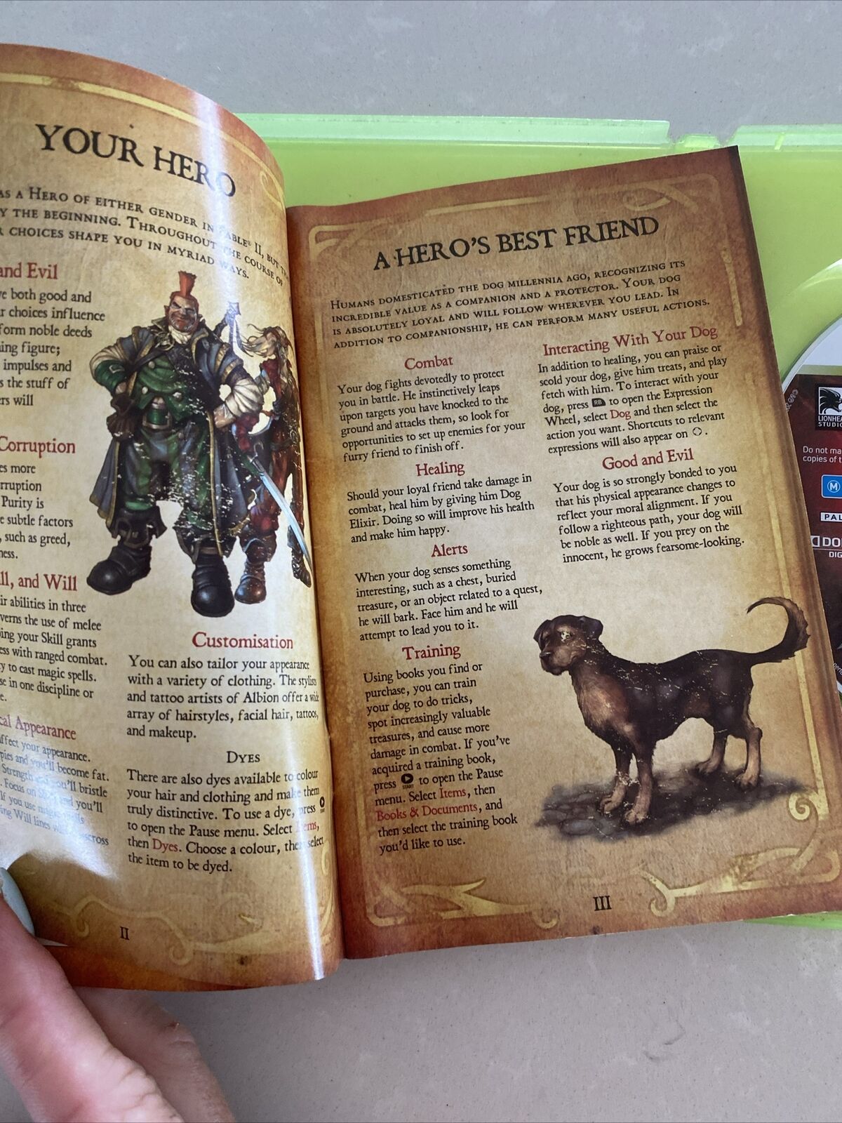 Fable II Microsoft XBOX 360 Disc And Booklet Manual Case Game