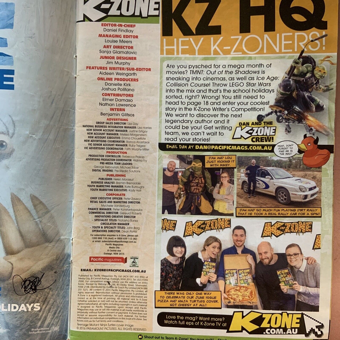 Kids Magazine K-ZONE Vol 17 No 7 Mag Of Awesome Video Game Guide Aug 2016