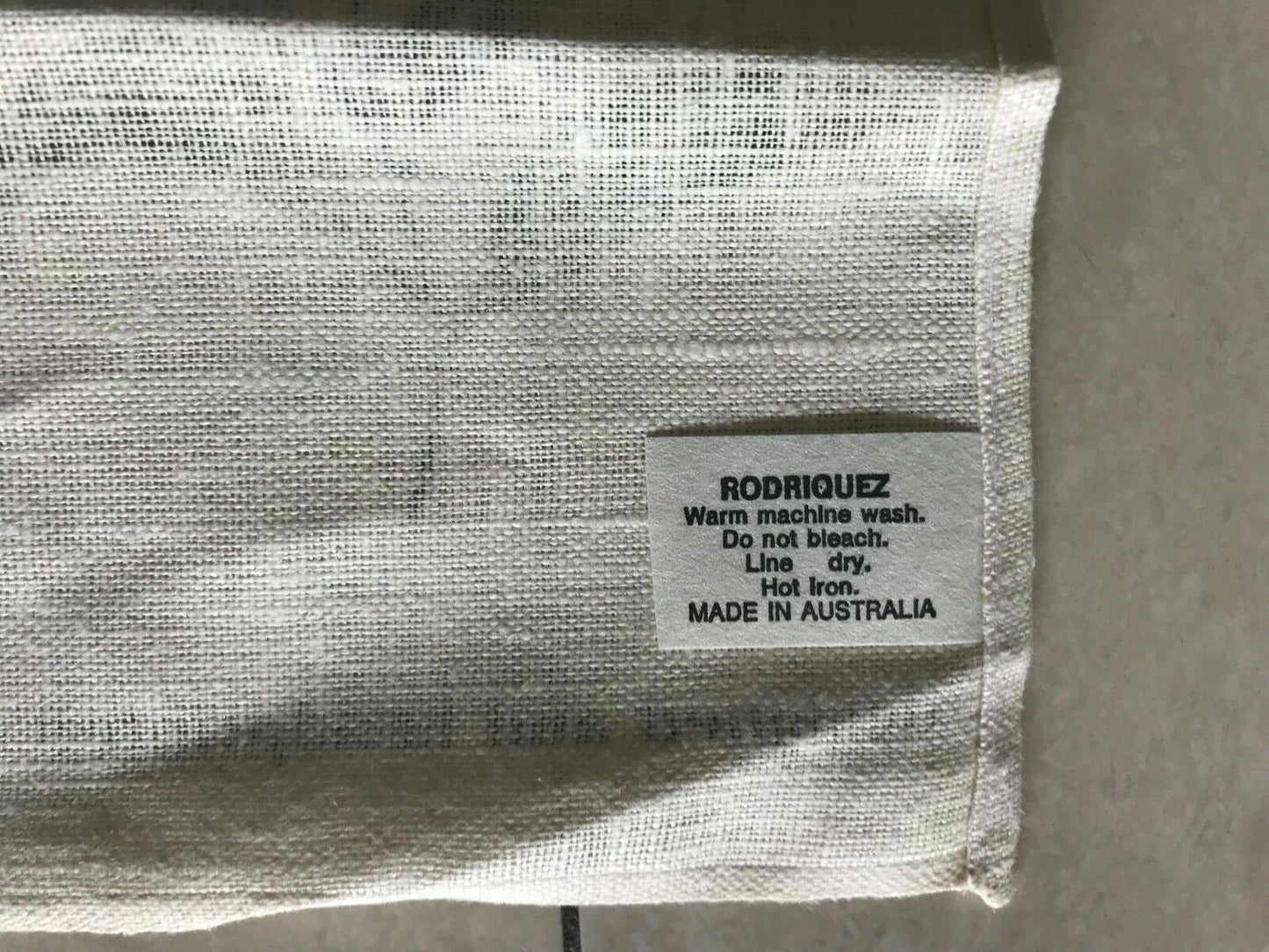 Vintage Tea Towel RODRIGUEZ Australian "Flowering Gum" Print Linen Souvenir NEW