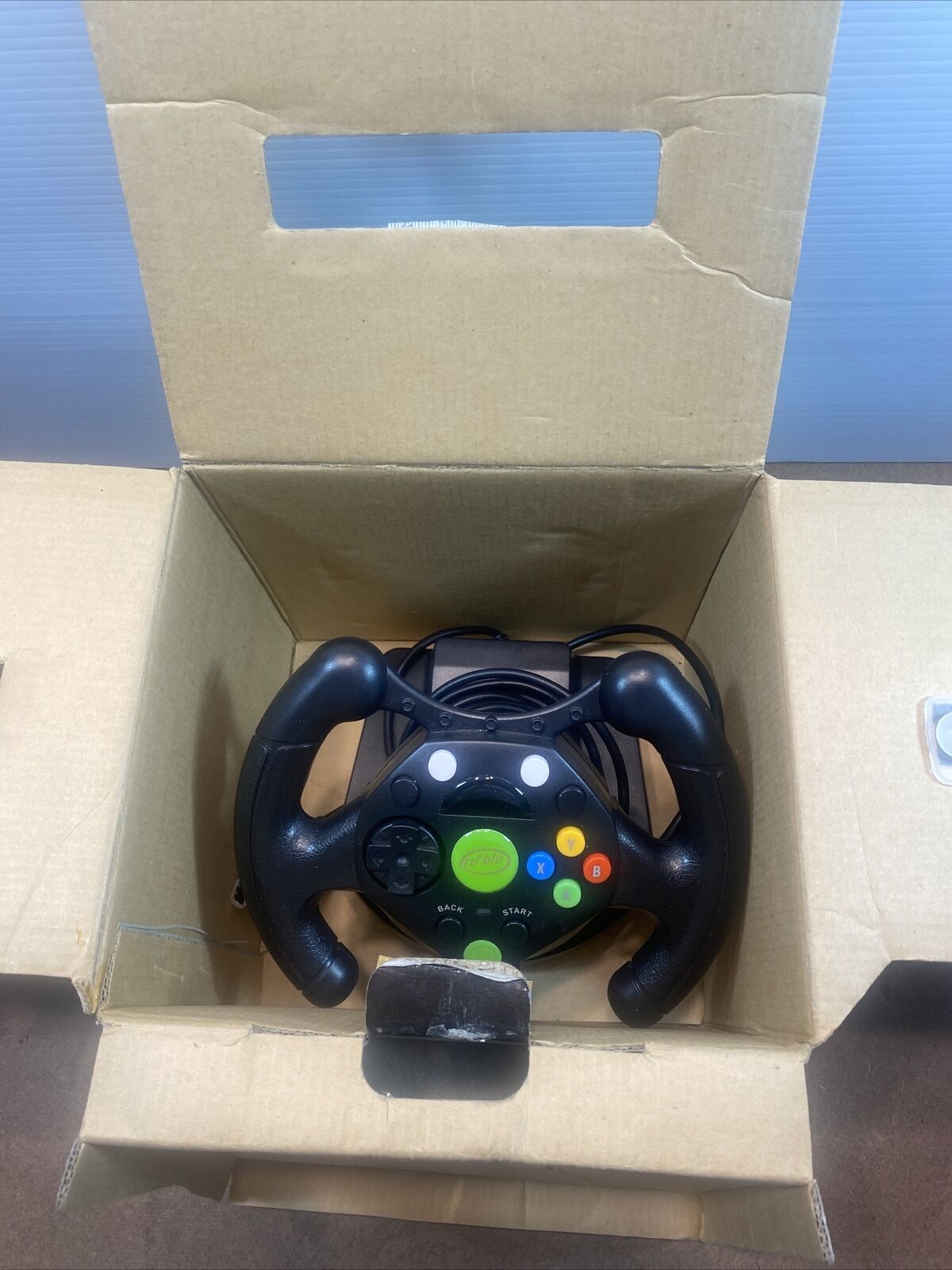 XBOX 2003 MICRO RACING WHEEL TRU BLU Microsoft Accessory