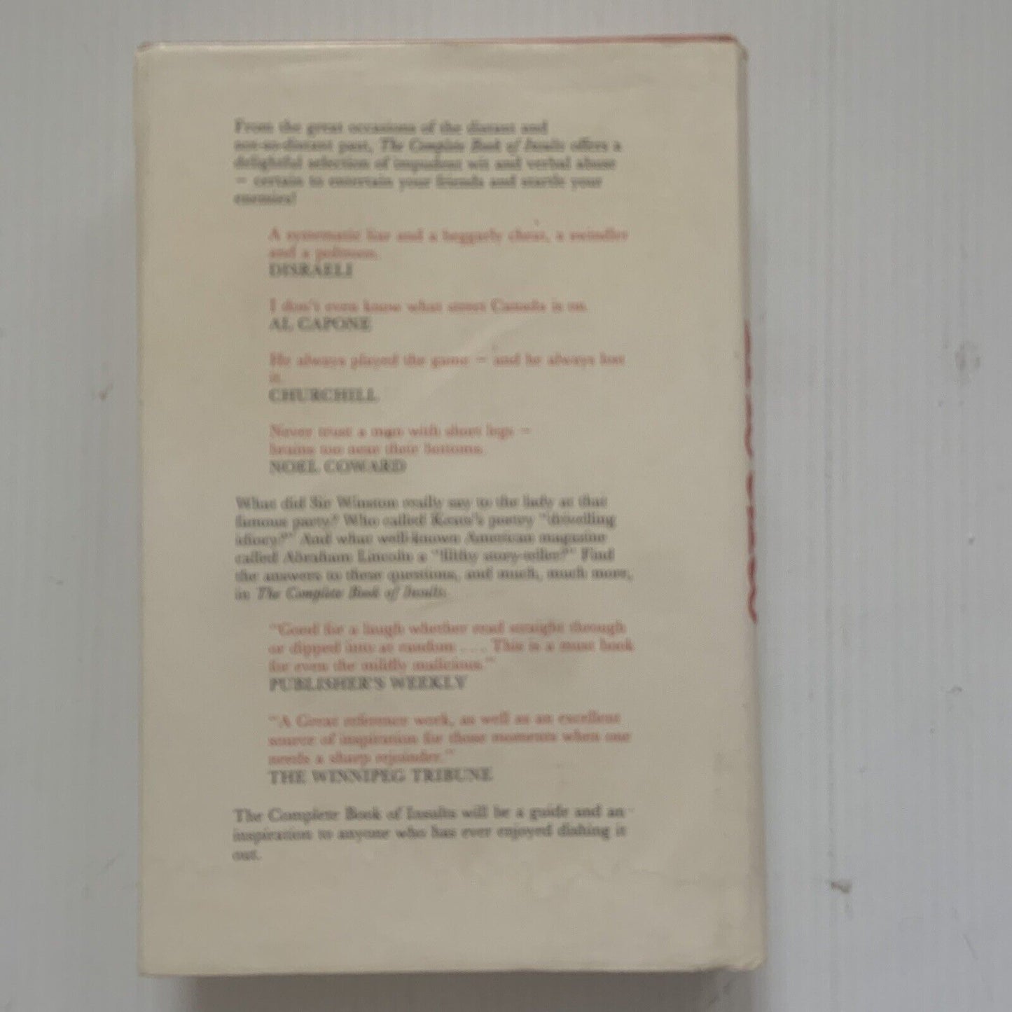 Complete Book of Insults Ancient & Modern Nancy McPhee Bumper Volume + 2nd Book