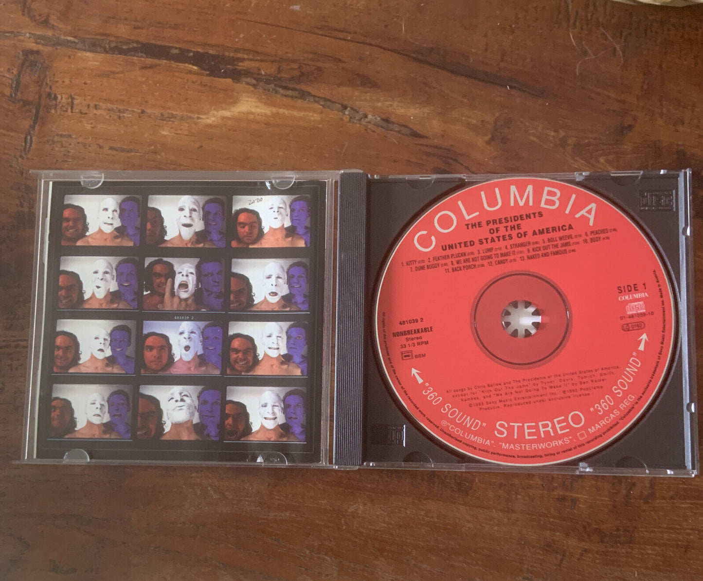 CD Presidents of the United States of America Self Titled Album 1995 15 Tracks
