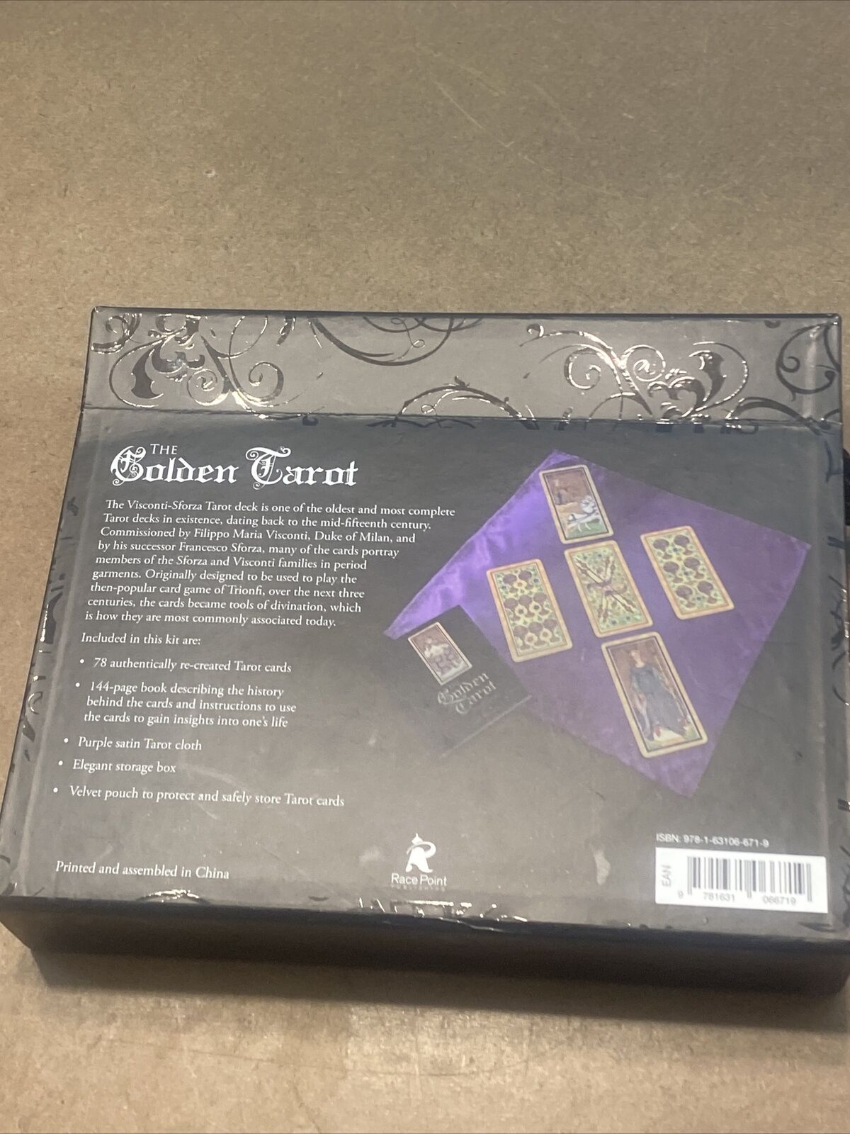 THE GOLDEN TAROT Kit Boxed Set by Mary Packard Cards Book Set 2019 Open NEW